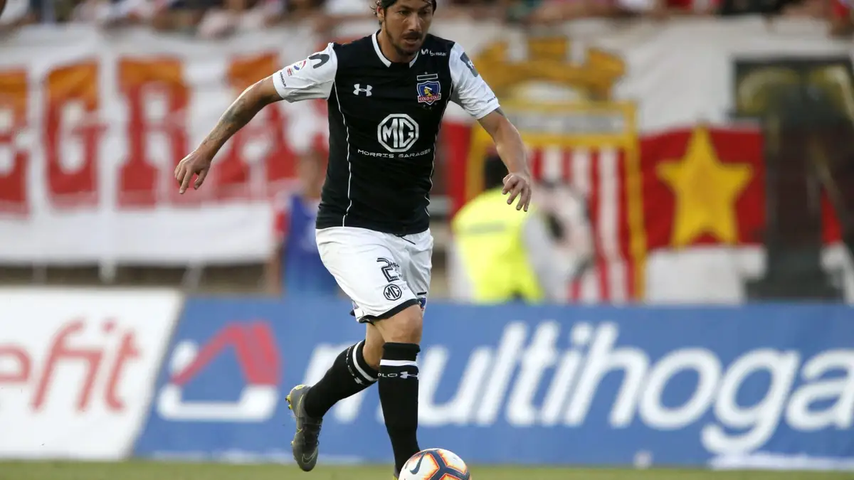 Futbol, Curico Unido vs Colo Colo Tercera fecha, campeonato nacional 2019 El jugador de Colo Colo Jaime Valdes controla el balon durante el partido de primera division contra Curico Unido disputado en el estadio La Granja de Curico Chile. 03/03/2019 Andres Pina/Photosport Football, Curico Unido vs Colo Colo 3th date, 2019 National Championship Colo Colo’s player Jaime Valdes controls the ball during the first division match against Curico Unido held at the La Granja stadium in Curico, Chile. 03/03/2019 Andres Pina/Photosport