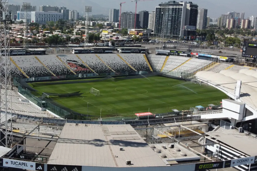 Futbol, Conferencia de prensa en Colo Colo. Vista general del estadio Monumental de Colo Colo en Santiago, Chile 12/03/2025 Dragomir Yankovic/Photosport Football, Press conference in Colo Colo. General view Monumental Colo Colo stadium in Santiago, Chile. 12/03/2025 Dragomir Yankovic/Photosport