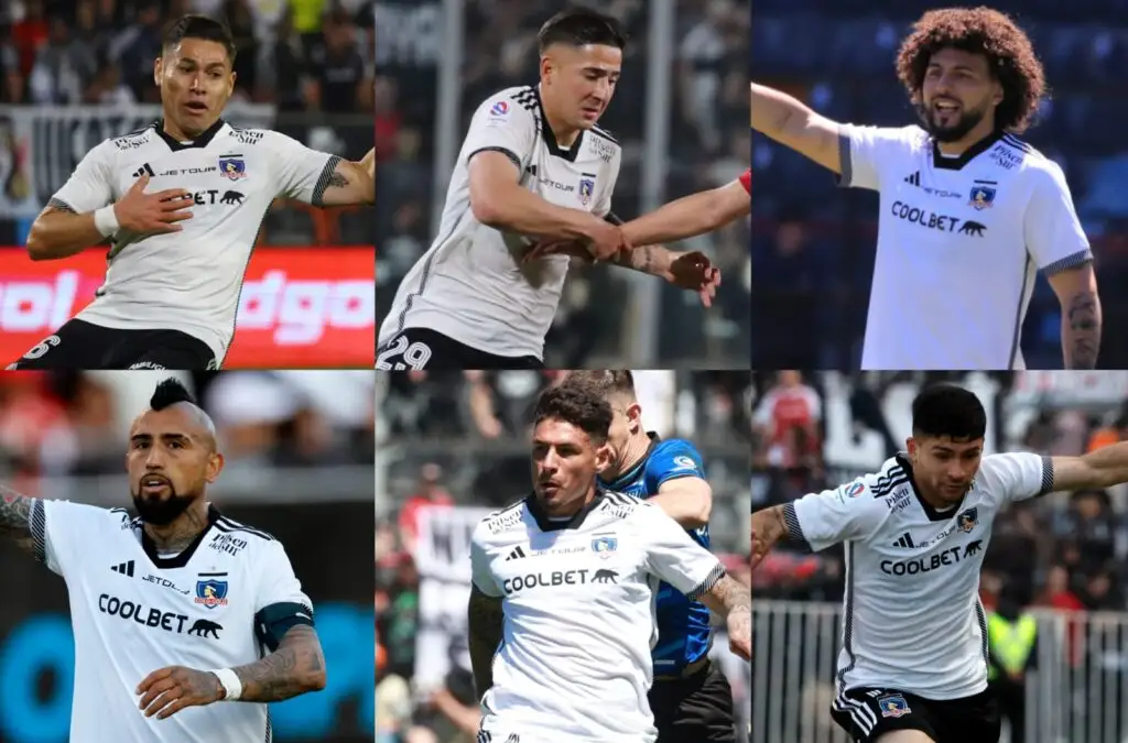 Óscar Opazo, Guillermo Paiva, Maximiliano Falcón, Arturo Vidal, Alan Saldivia y Cristián Riquelme pueden perderse el partido contra Deportes Iquique.
