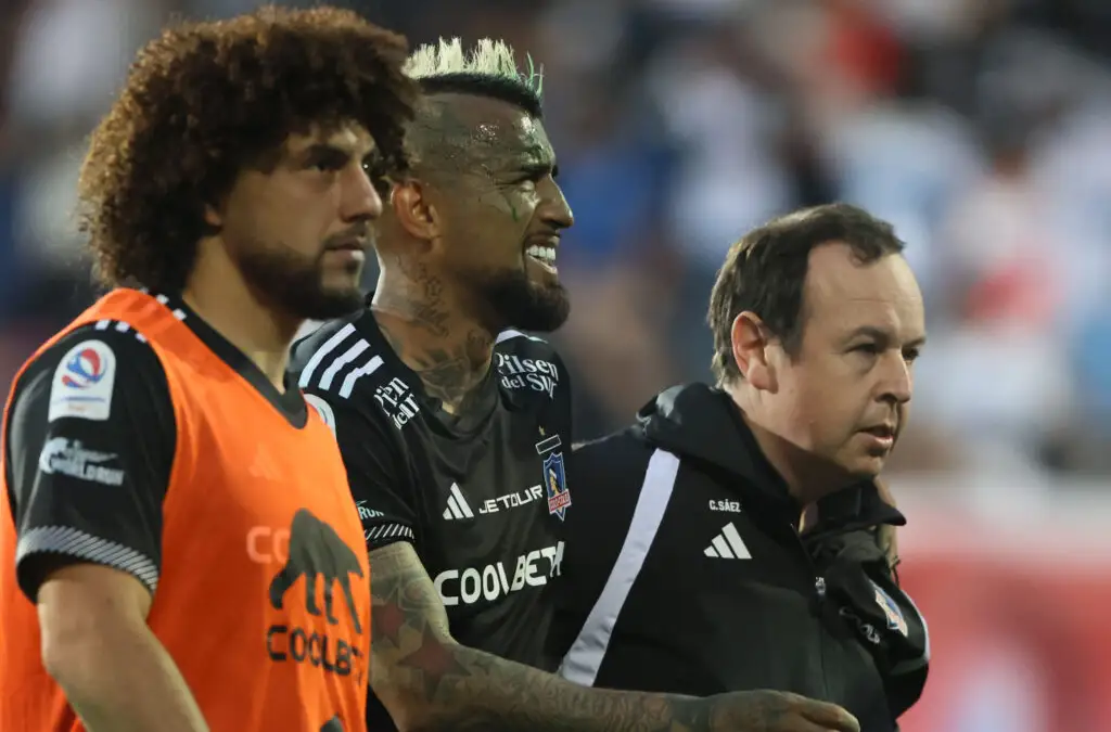 Maximiliano Falcón, Arturo Vidal y Cristián Riquelme
