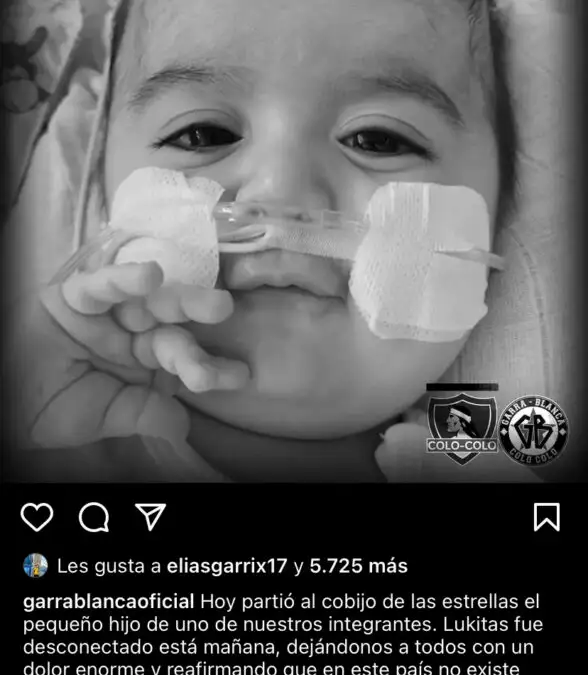 La Garra Blanca anunció sensible fallecimiento.
