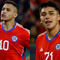 Alexis Sánchez se saca el sombrero ante un aplaudible gesto de Damián Pizarro con la Selección Chilena