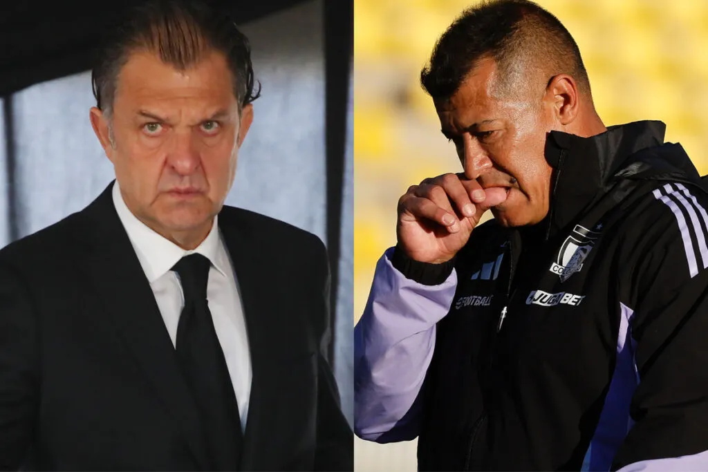 Primer plano de Aníbal Mosa y Jorge Almirón.
