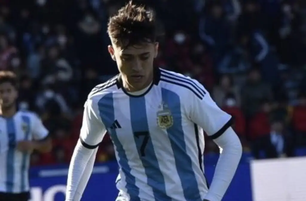 Pablo Solari con la Selección Argentina.