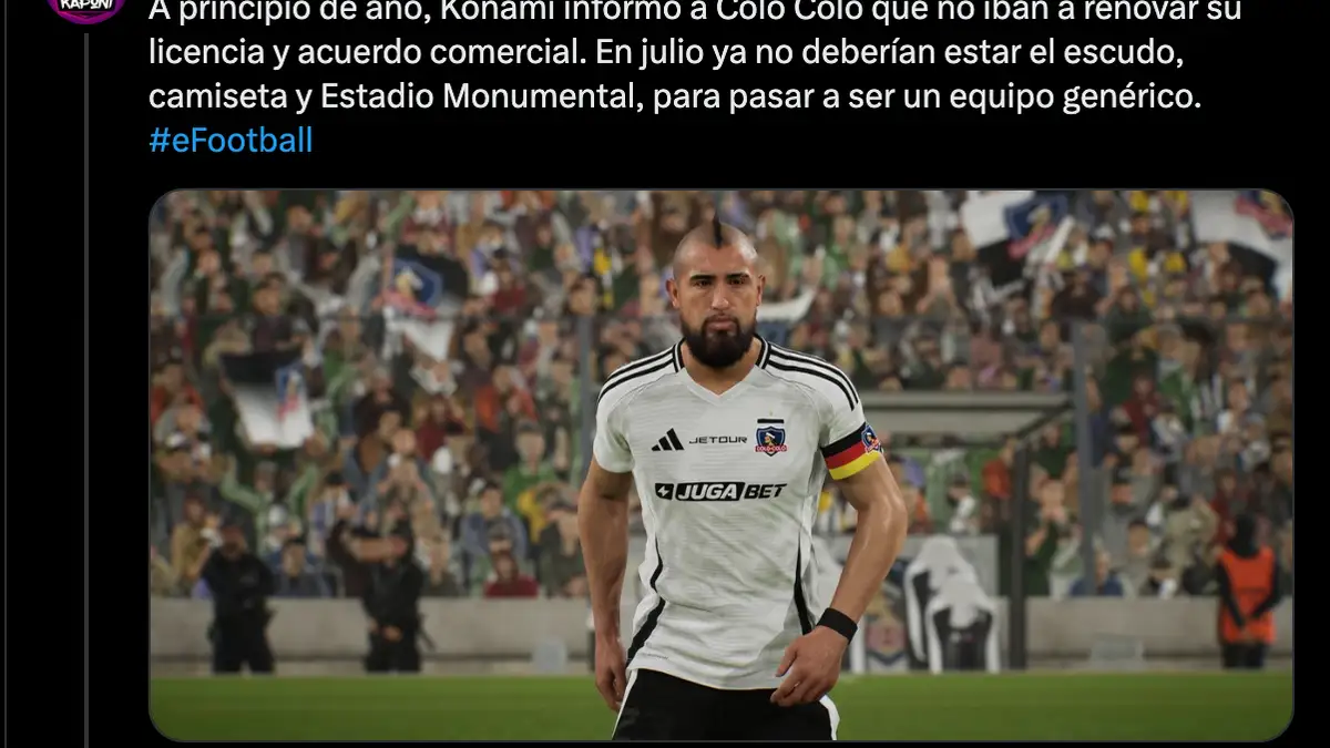 Konami dejará de ser auspiciador de Colo-Colo.