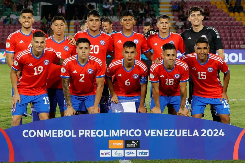 Formación Selección Chilena Sub-23 en el Torneo Preolímpico.