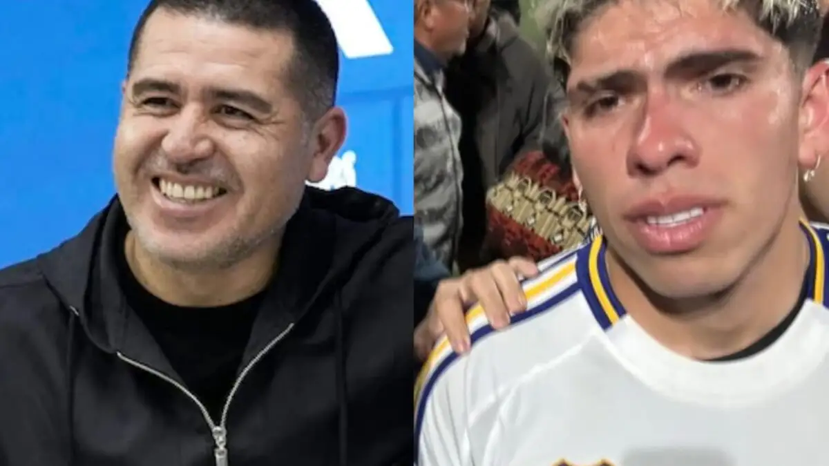 Juan Román Riquelme y Carlos Palacios.