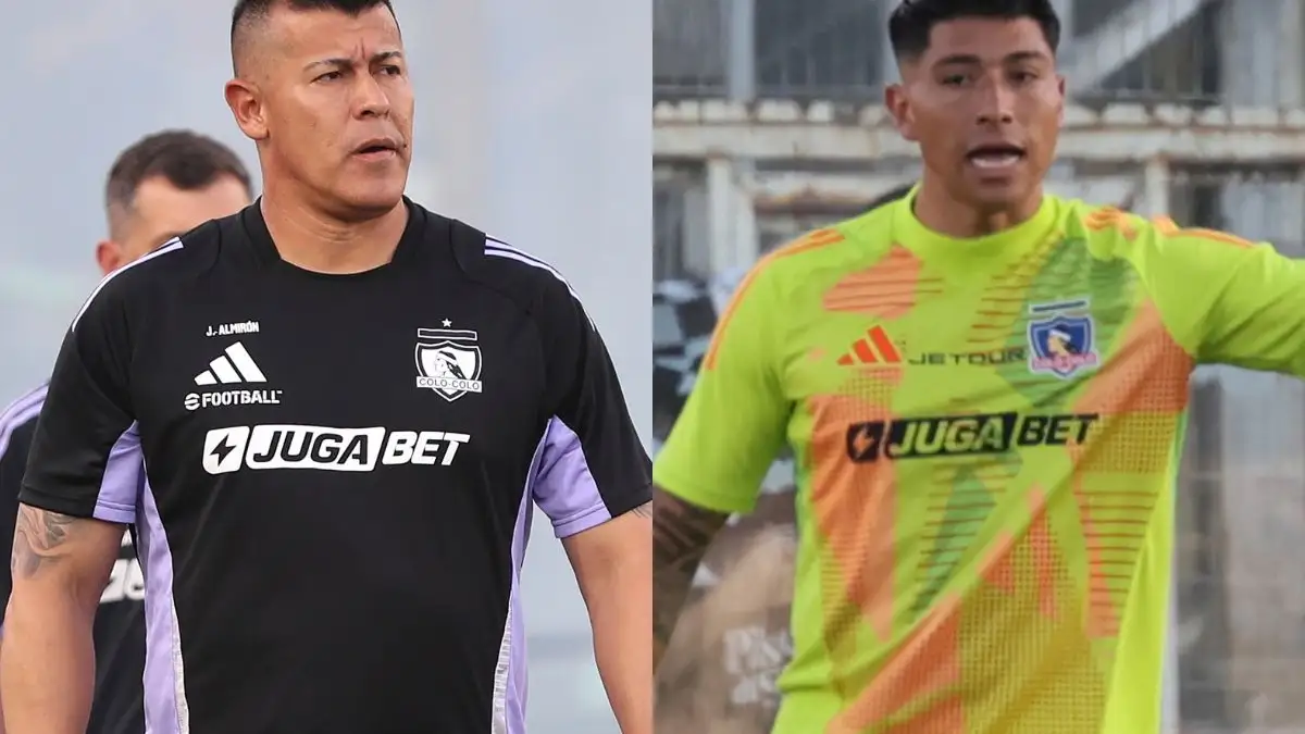Jorge Almirón y Brayan Cortés.