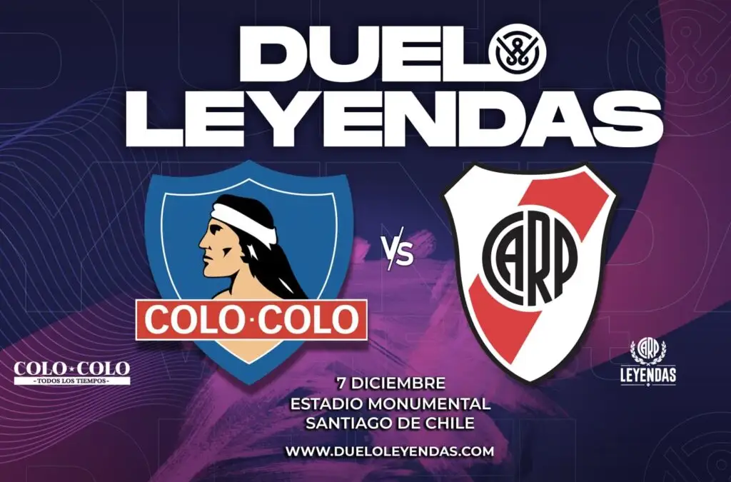 Colo-Colo enfrentará a River Plate en un duelo de leyendas el sábado 7 de diciembre.