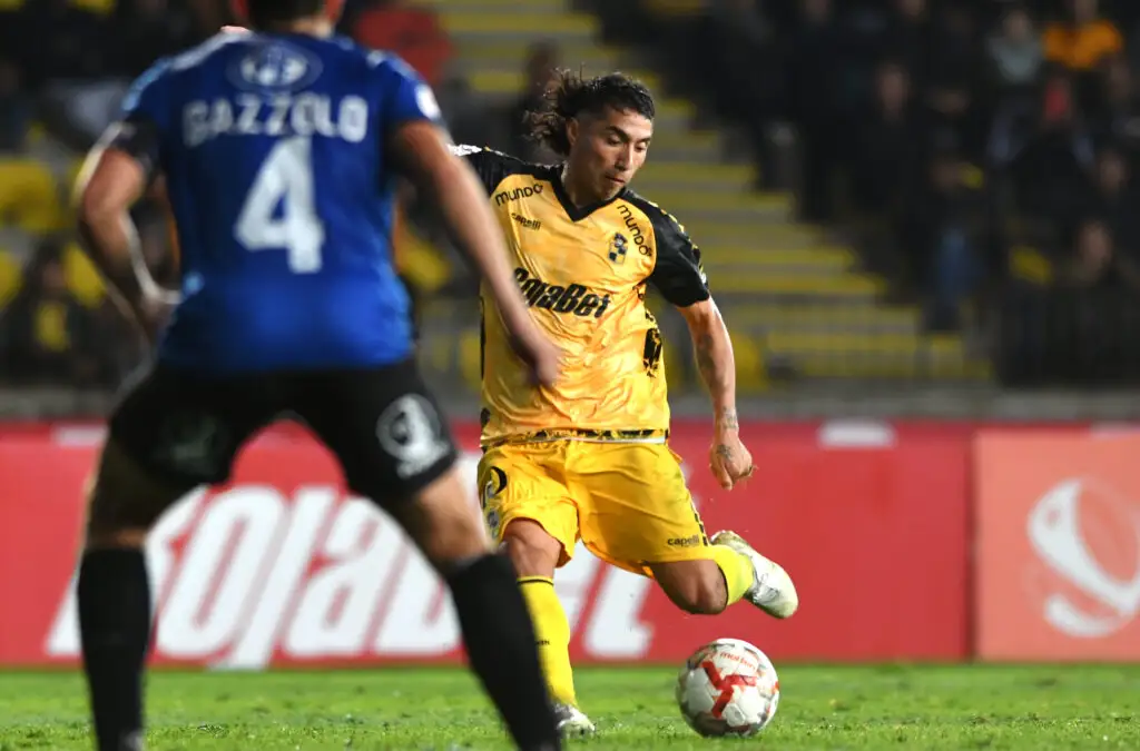 Luciano Cabral durante el partido de Coquimbo Unido contra Huachipato.