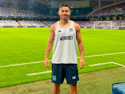 La gran felicidad de Óscar Opazo tras el partido entre Racing de Avellaneda y Flamengo
