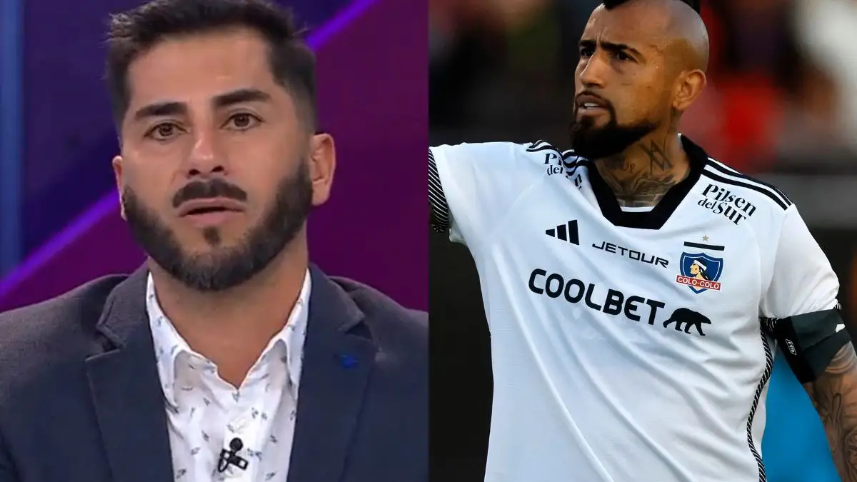 Johnny Herrera arremete con Arturo Vidal.