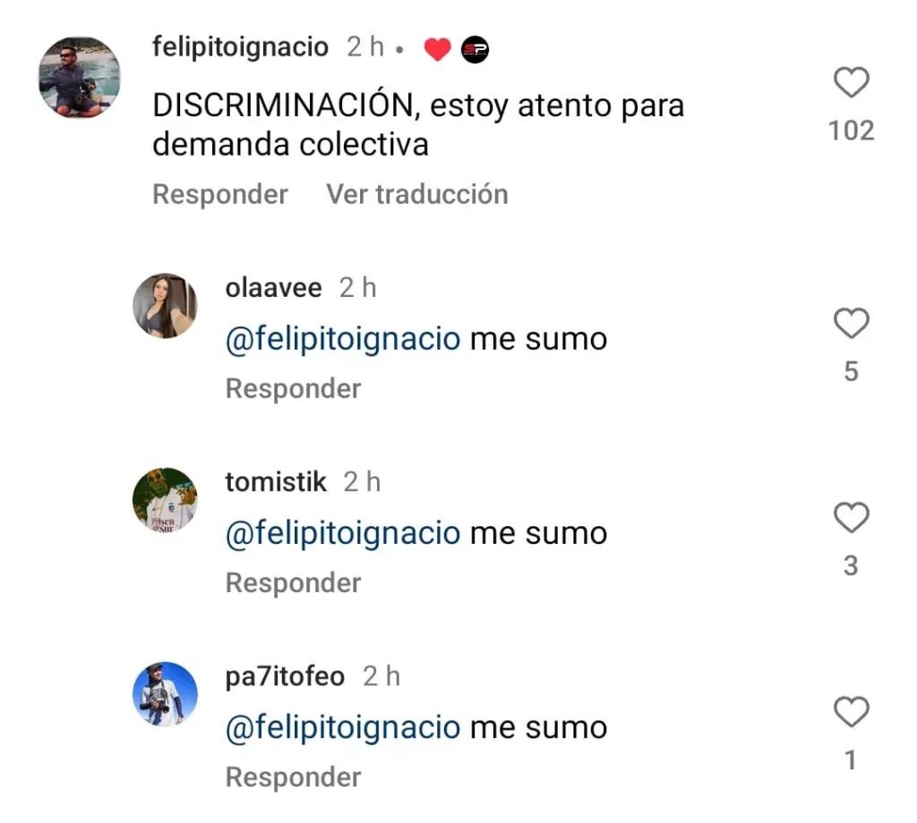 Comentario Hinchas buscando presentar una demanda colectiva por el castigo por la Supercopa.