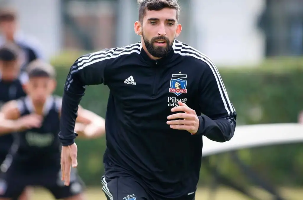 Emiliano Amor, en sus primeros entrenamientos en Colo-Colo.