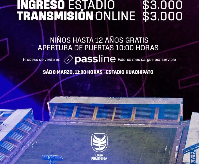 Venta de entradas Huachipato vs Colo-Colo Femenino.