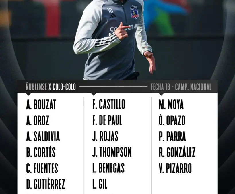 Pablo Parra sumó su primera citación en Colo-Colo.