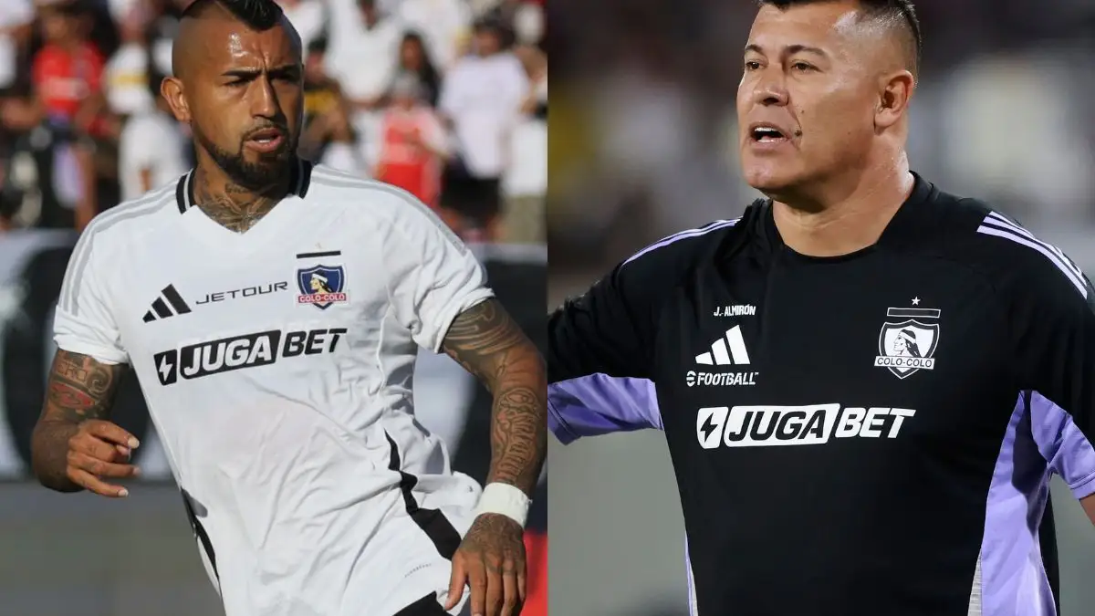 Arturo Vidal y Jorge Almirón.