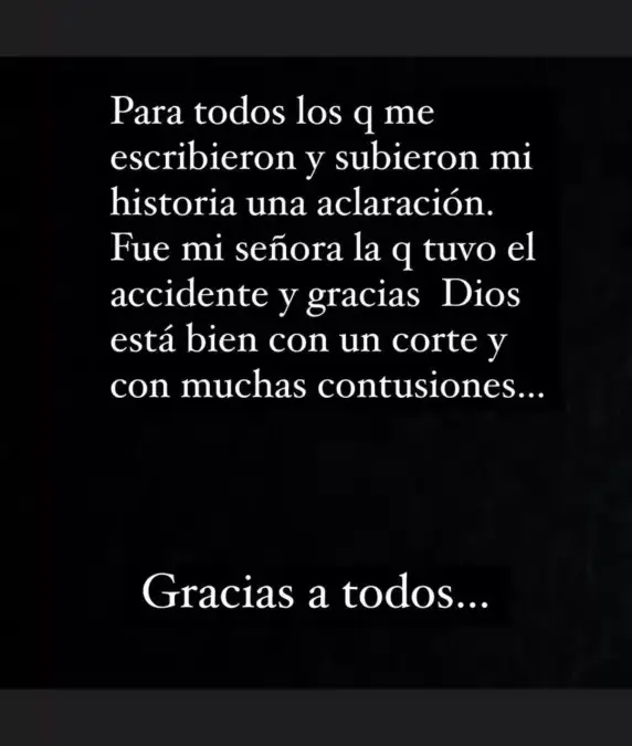 Captura de pantalla sobre publicación de Paulo Garcés en Instagram.