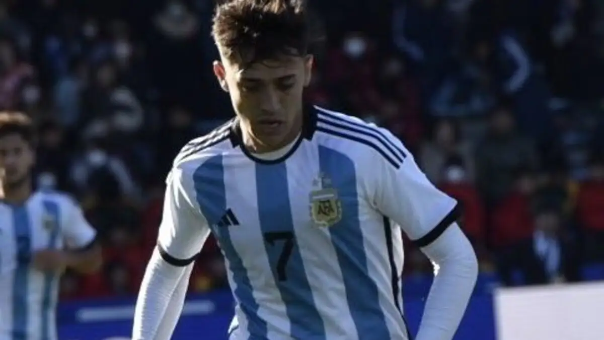 Pablo Solari con la Selección Argentina.