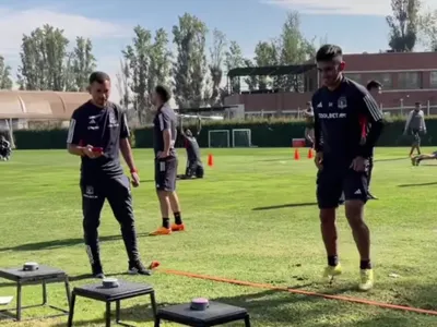 [VIDEO] Vicente Pizarro la rompió: El novedoso e innovador entrenamiento que realiza Colo-Colo