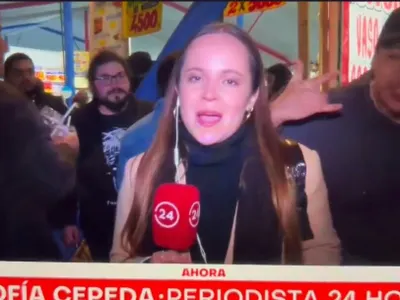 [Video] El divertido momento que protagonizó hincha de Colo-Colo en una fonda y salió en TV