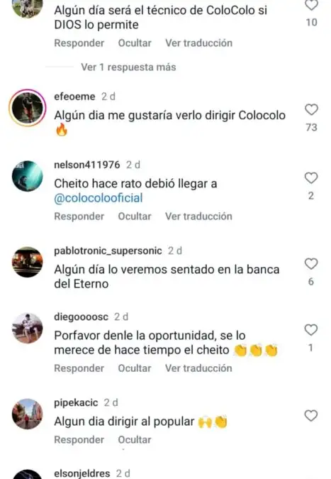 Hinchas de Colo-Colo piden a Miguel Ramírez como nuevo DT.