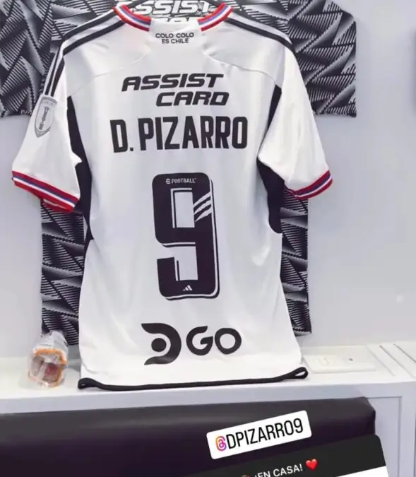 Damián Pizarro portará el dorsal 9 este 2023 en Colo-Colo.