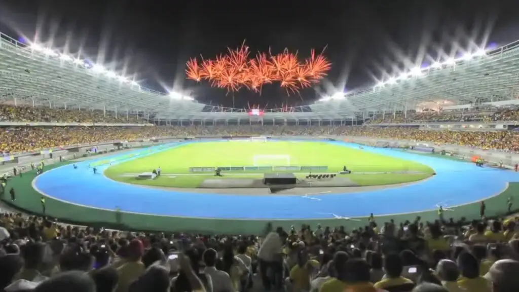 Estadio Hernán Ramírez Villegas durante su reinaguración.