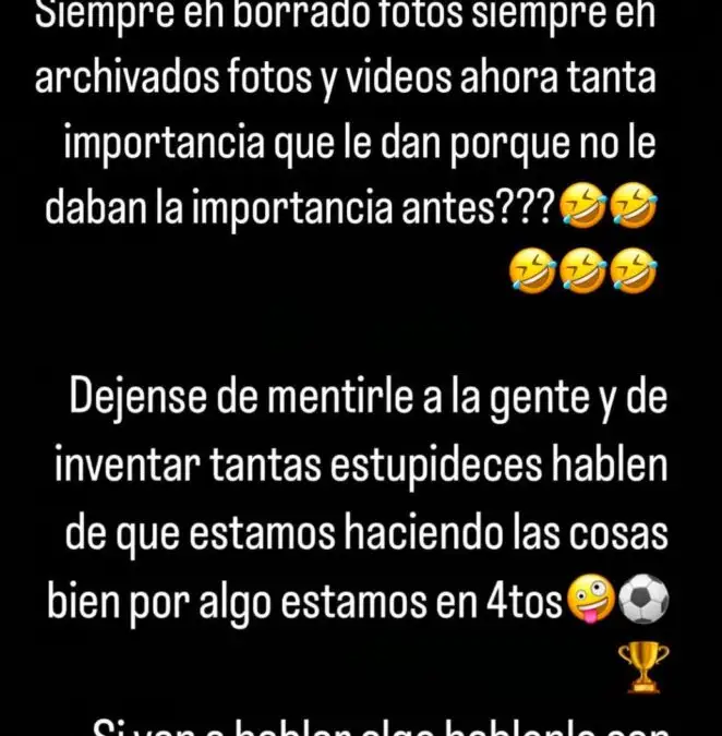 Historia de Carlos Palacios en Instagram.
