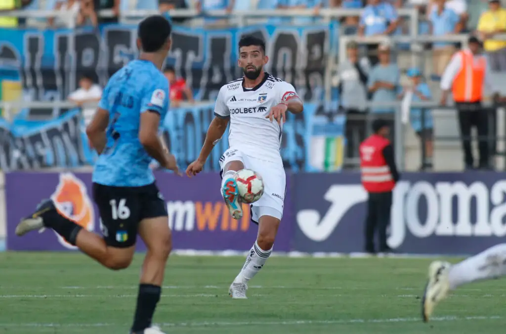 Emiliano Amor durante el partido de Colo-Colo frente O’higgins de Rancagua.