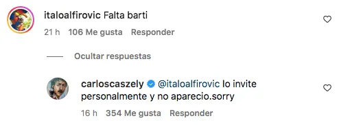 Carlos Caszely responde a un hincha