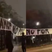 Otra más: Hinchas albos reciben a Colo-Colo en el Estadio Monumental con potente exigencia