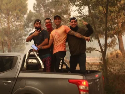 Jugador con paso por Colo-Colo contó lo que ha visto de los incendios forestales y el motivo que lo llevó a ayudar