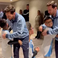 Lionel Messi se luce con especial gesto hacia hijos de Arturo Vidal