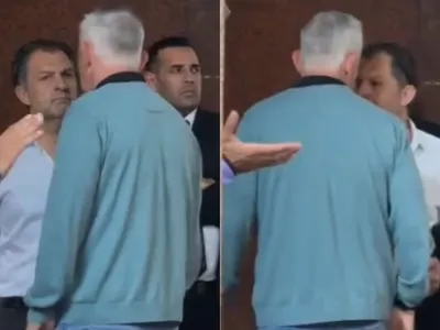 [VIDEO] Captan encuentro entre Aníbal Mosa y Fernando Felicevich en medio de rumores sobre cambio de DT en Colo-Colo