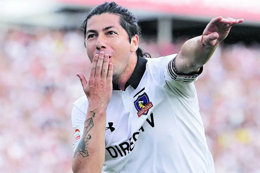 Jaime Valdés celebrando su anotación ante Universidad de Chile.
