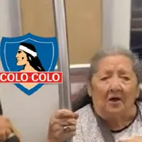 [VIDEO] ¡Qué vaya al Superclásico! Abuelita se lució con notable apoyo a Colo-Colo en el metro