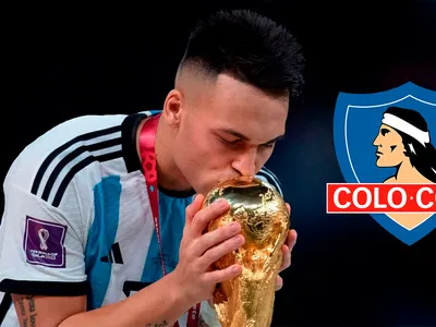 Junto a la Copa del Mundo: Ex goleador de Colo-Colo la rompe en Instagram con fotografía con Lautaro Martínez