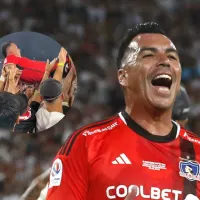 [VIDEO] Falcón y Quinteros lo lideraron: El «malteo» que el plantel de Colo Colo le dio a Esteban Paredes