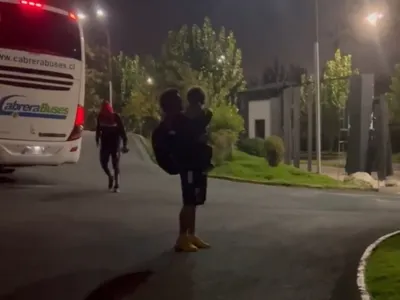 [VIDEO]: El tierno recibimiento de Domingo Falcón a su papá tras llegar de Colombia