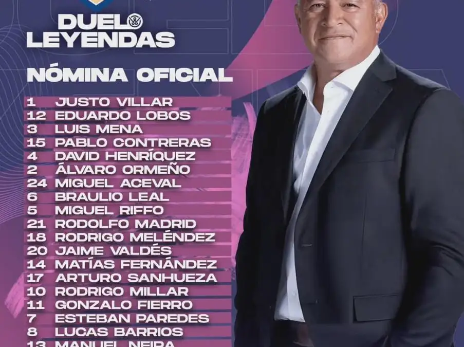 Nómina del Colo-Colo Duelo de Leyendas vs River Plate.