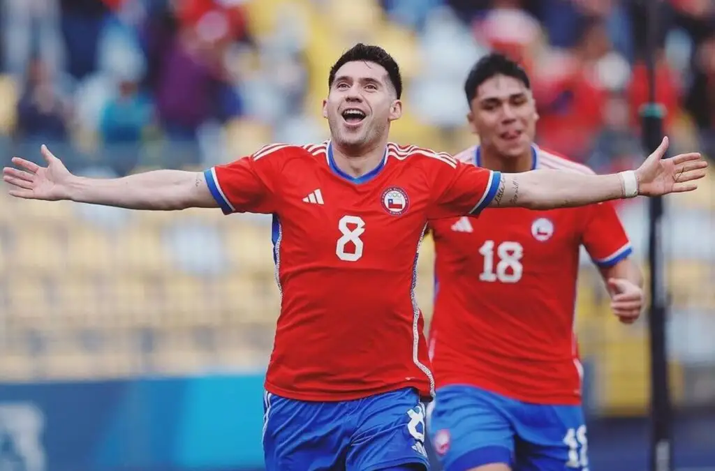 César Fuentes anotó un gol en el último partido de ‘La Roja’ Sub 23.