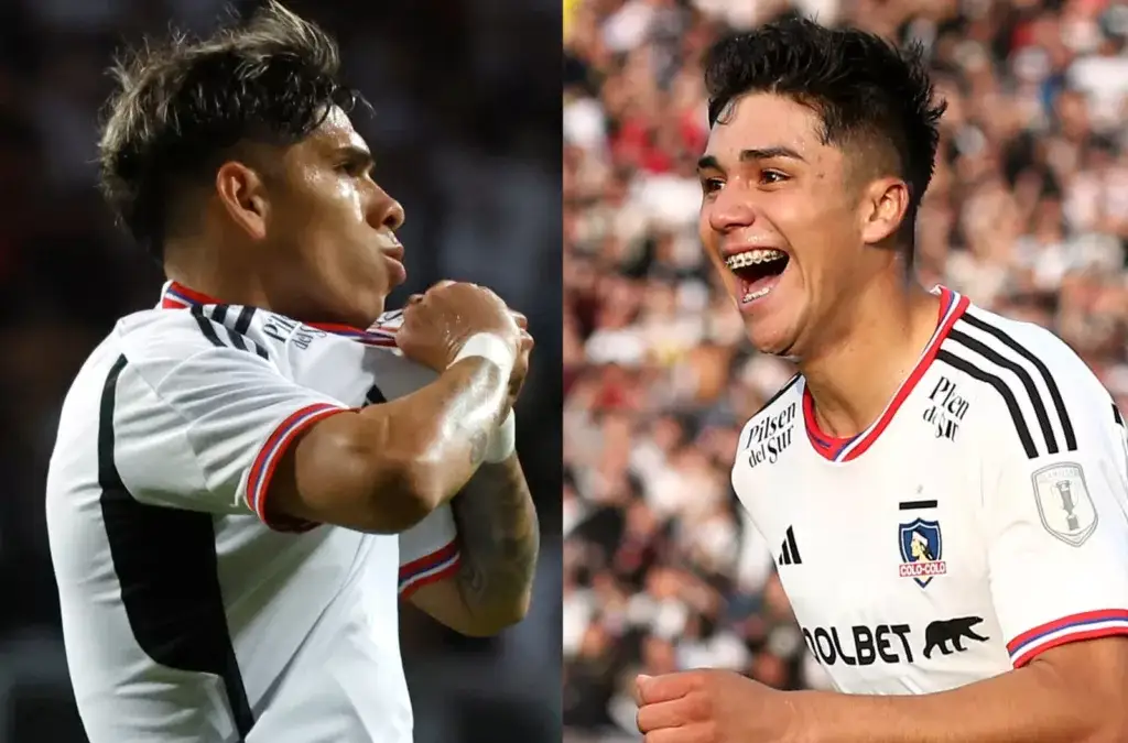 Carlos Palacios y Damián Pizarro en Colo-Colo.