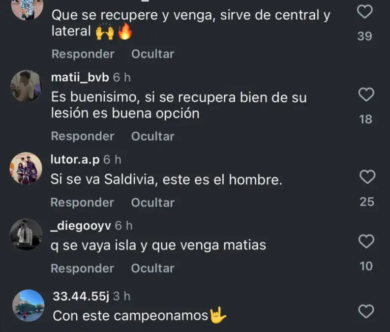 Hinchas de Colo-Colo piden a Matías Catalán.