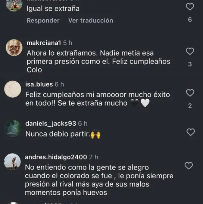 Hinchas de Colo-Colo lamentan la partida de Leonardo Gil