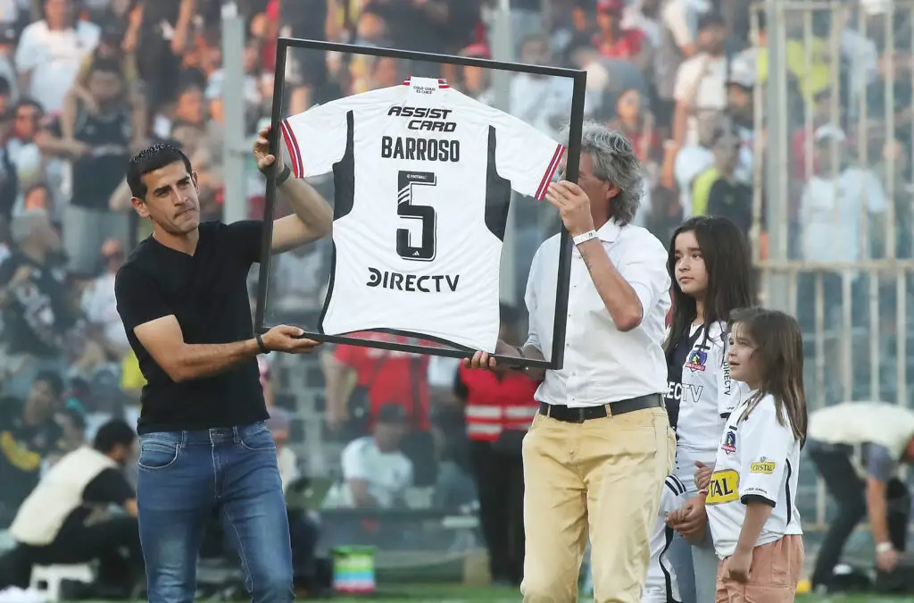 El reconocimiento que Julio Barroso recibió en el Estadio Monumental por su retiro.