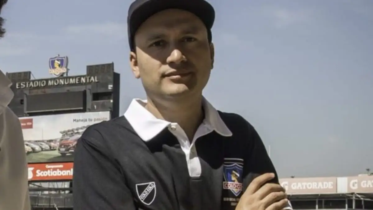 Edmundo Valladares en el Estadio Monumental.