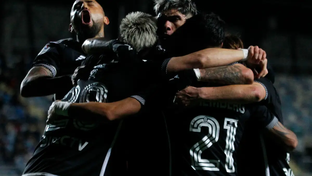 Futbol, O’higgins vs Colo Colo Cuartos de final – Ida, Copa Chile 2024. El jugador de Colo Colo Erick Wiemberg, izquierda, celebra su gol contra O’higgins durante el partido de cuartos de final de Copa Chile 2024 disputado en el estadio El Teniente en Rancagua, Chile. 23/6/2024 Jorge Loyola/Photosport Football, O’higgins vs Colo Colo Round of 8, 2024 Copa Chile Championship. Colo Colo’s player Erick Wiemberg, left , celebrates his goal against O’higgins during the round of 8 match of the Copa Chile Championship at the El Teniente stadium in Rancagua, Chile. 23/6/2024 Jorge Loyola/Photosport