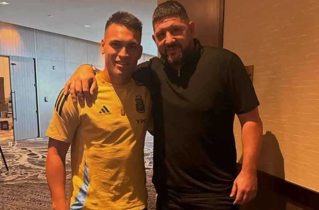 Agustín Orión se fotografió con Lautaro Martínez en la concentración de la Selección Argentina.