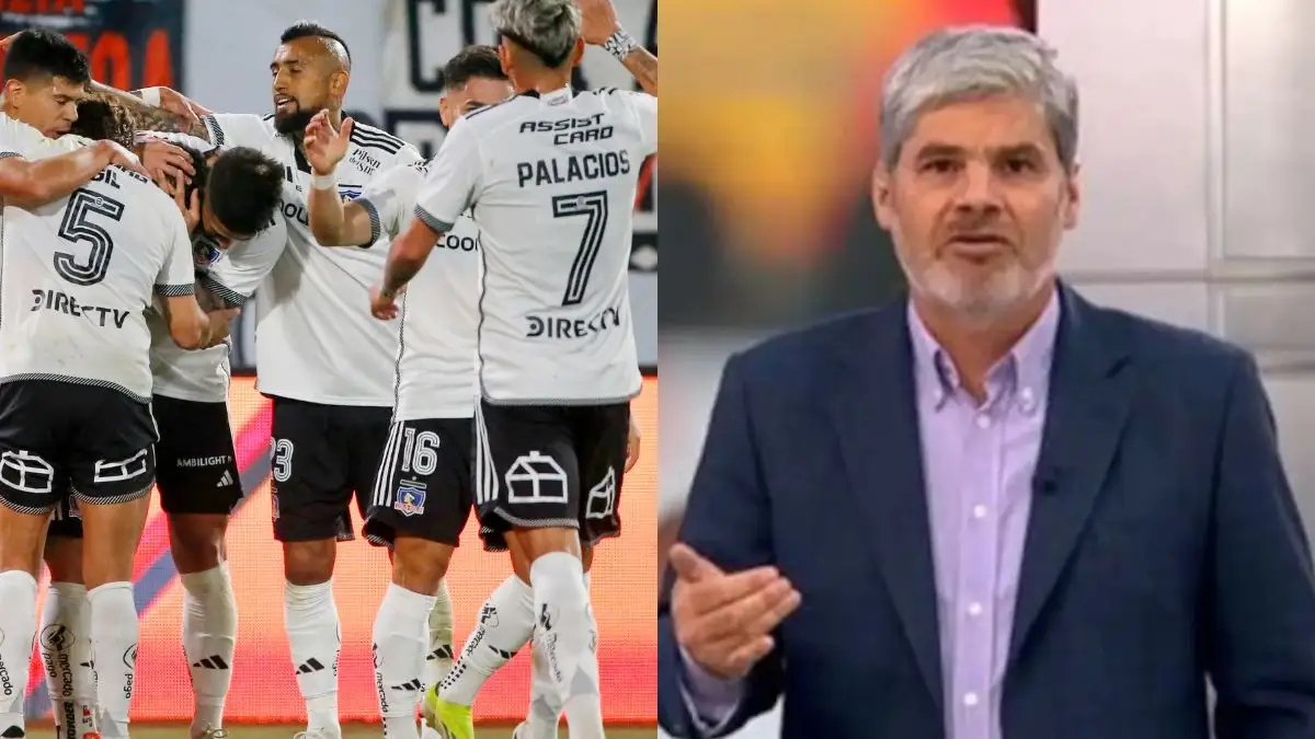 Juan Cristóbal Guarello (Canal 13) y Colo-Colo (Agencia Aton)